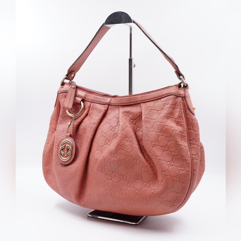 GUCCI Guccissima Sukey Hobo Rose - Picture 3 of 16